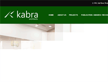 Tablet Screenshot of kabraarchitects.com
